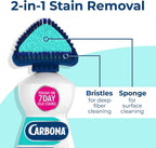 Oxy Powered Upholstery Cleaner with Brush & Sponge (13.5 Fl Oz), Stain Remover for Couches, Car Seats & Mattresses.