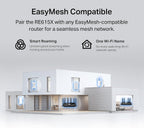 RE615X AX1800 WiFi 6 Range Extender w/Ethernet Port | 1.8G Dual-Band Wireless Repeater Amplifier | Up to 2100 Sq.
