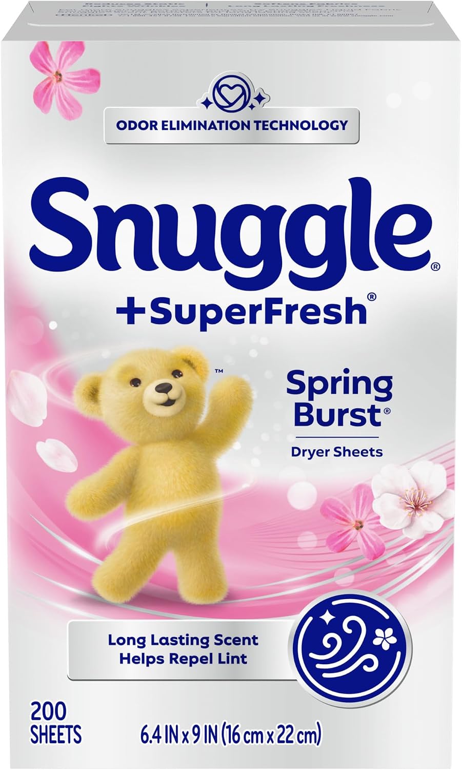 SuperFresh Dryer Sheets, 200 Count, Spring Burst