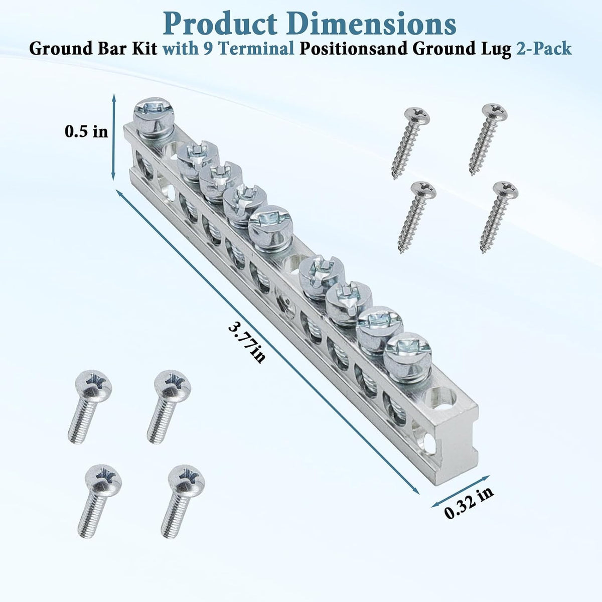 3MIRRORS PK9GTACP Terminal Ground Bar Kit for Square D