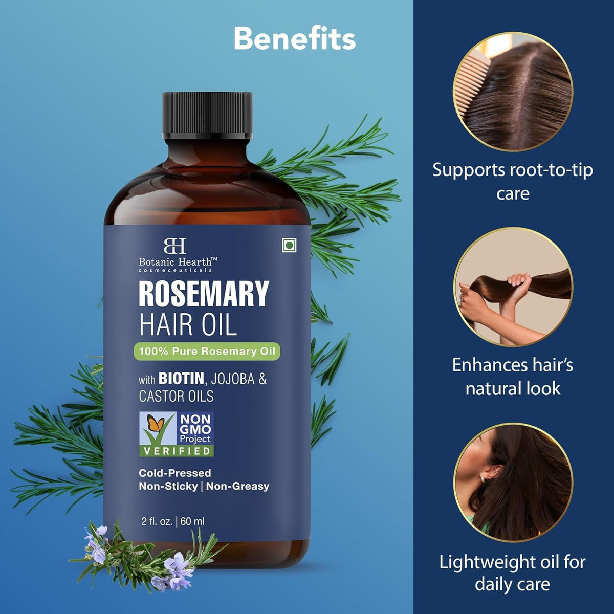 Rosemary Oil for Hair Growth - 2 Fl oz