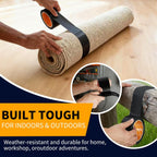 Black Duct Tape Waterproof, 2 Pack, 2 Inch x 40 Yards Total
