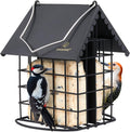 All Metal Double Suet Bird Feeder with Perch