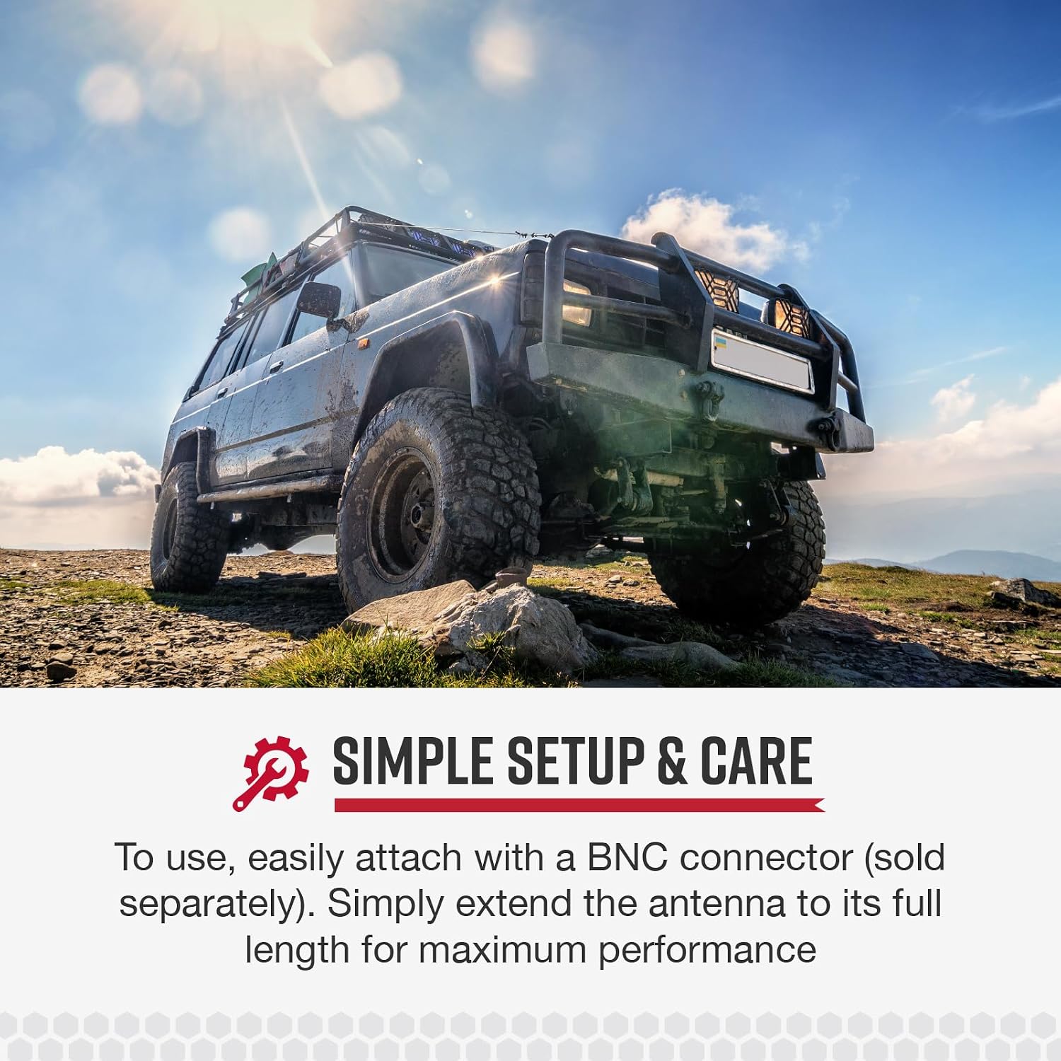 Telescoping Antenna for CB Radio with 27" Extension