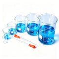 10ml 50ml 100ml 250ml 500ml 1000ml Glass Beaker Set & 2Pcs Pasteur Pipettes