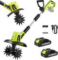 22V Cordless Garden Tiller Cultivator Rototiller for Gardening | Electric Garden Tiller,360RPM,9-Inch Tilling Width