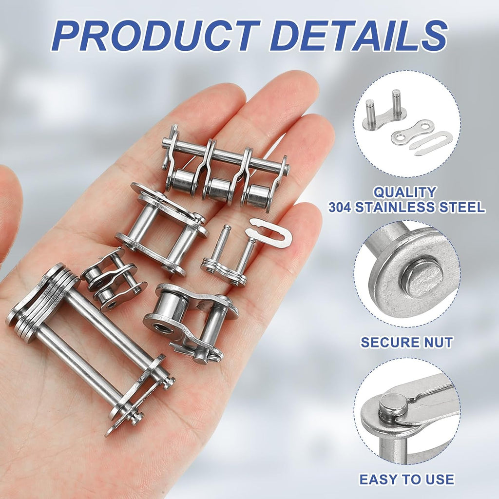 DTGN 6Pcs ANSI #41 Roller Chain Connect Link, 12.7mm Pitch
