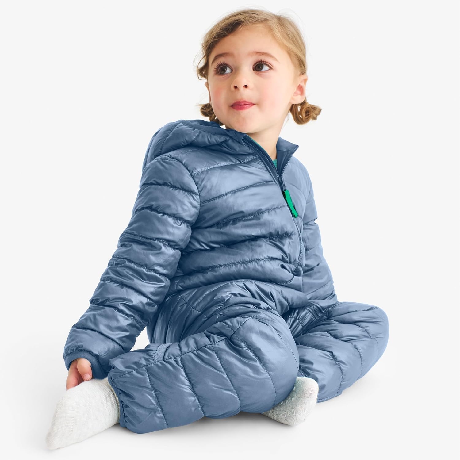 Baby Puffer Bunting Suit, Water-Repellent, Windproof, Recycled, Fleece | Made with recycled materials