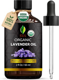 SVA Organic Lavender Essential Oil with Dropper, 2 Fl Oz (60 ml) | Lavender Oil for Diffuser, Humidifier, Linen