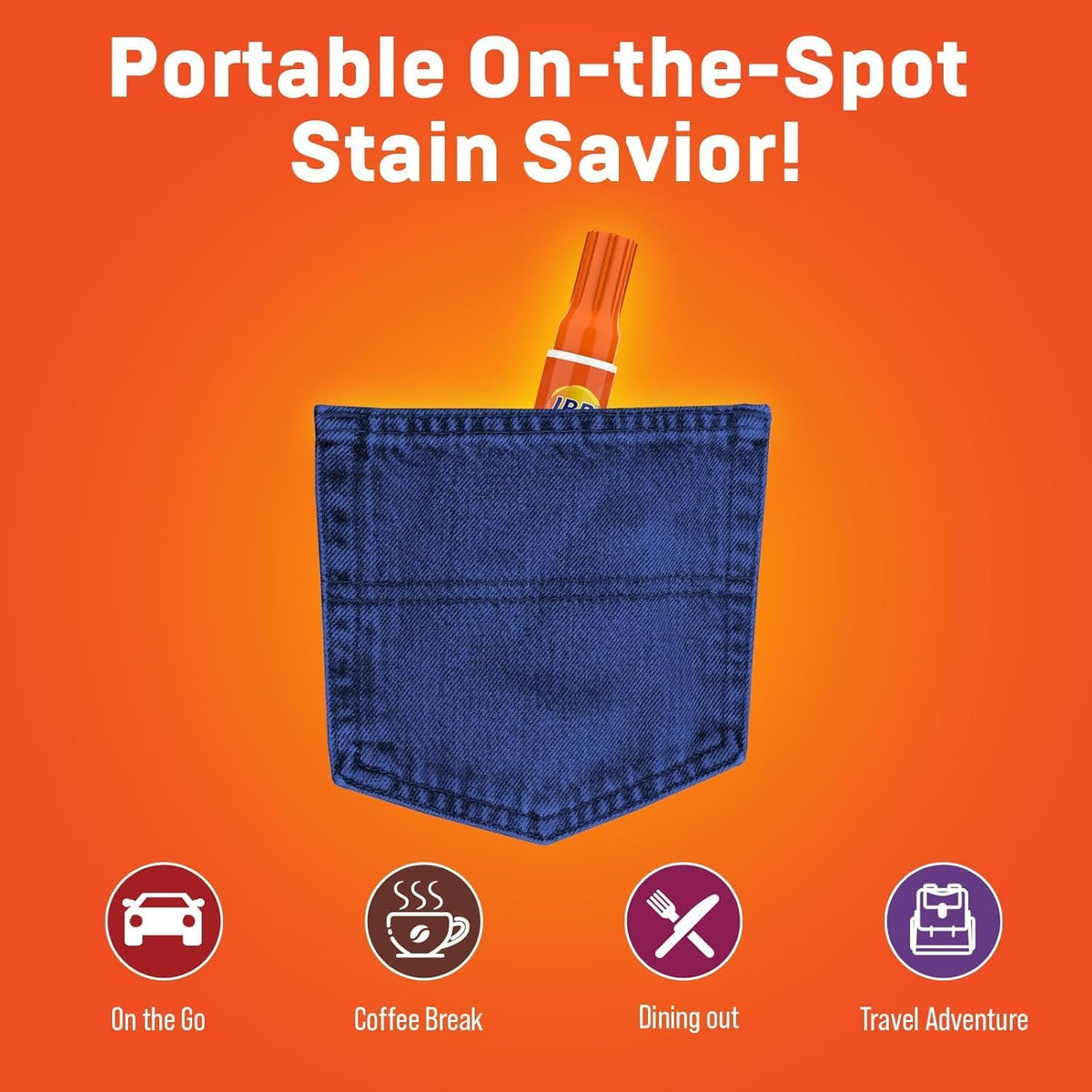 Stain Remover Pen & Stain Stick, Spot Cleaner for Clothes, 5 Count Pack