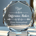 Personalized Crystal Trophy Award – Custom Awards and Trophies for Employees, Coworkers, Boss – Retirement, Farewell