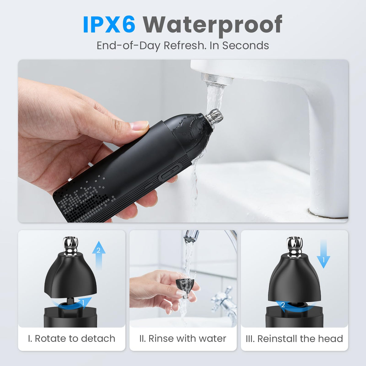 Nose Hair Trimmer for Men: 120 Mins Runtime USB-C Rechargeable