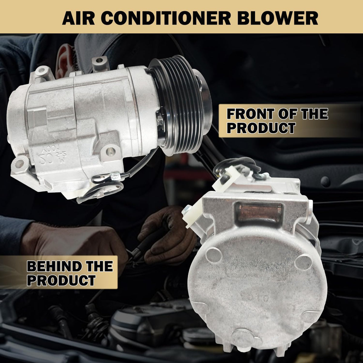 AC Compressor w/Clutch Fit for Toyota Sienna 2004-2006 3.3L,for 3.5L 2007