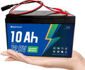 12V 10Ah LiFePO4 Deep Cycle Battery with 20A BMS, F1 Terminal | 4000+ Cycles, Lightweight, 12V Lithium Battery for