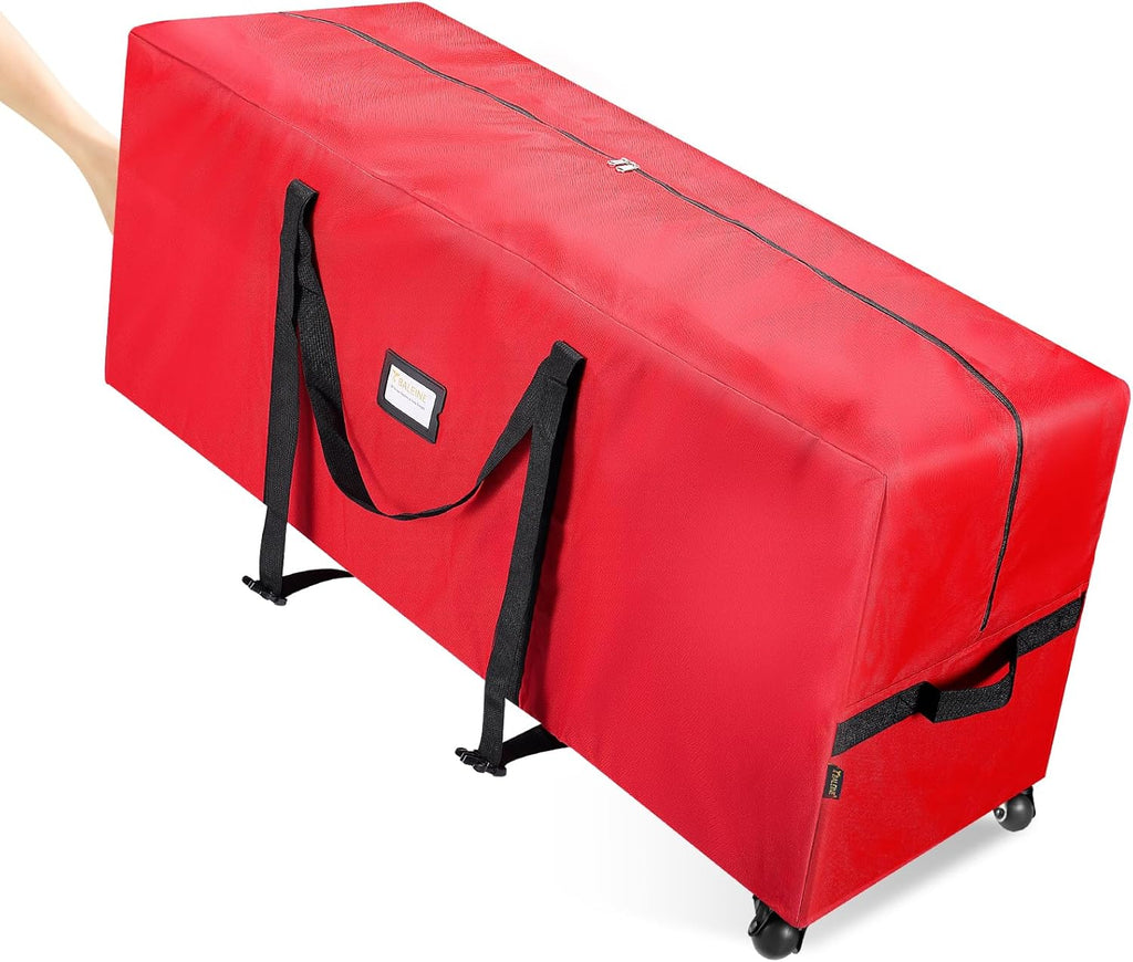 7.5 ft Rolling Christmas Tree Storage Bag, 2 Swivel Wheels for Easy Moving, Heavy Duty 600D Oxford Fabric Extra Large