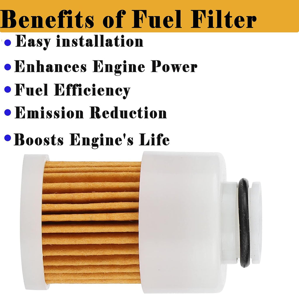 2 Pack Fuel Filter Compatible with Mercury Outboard Yamaha 50HP 60HP 75HP