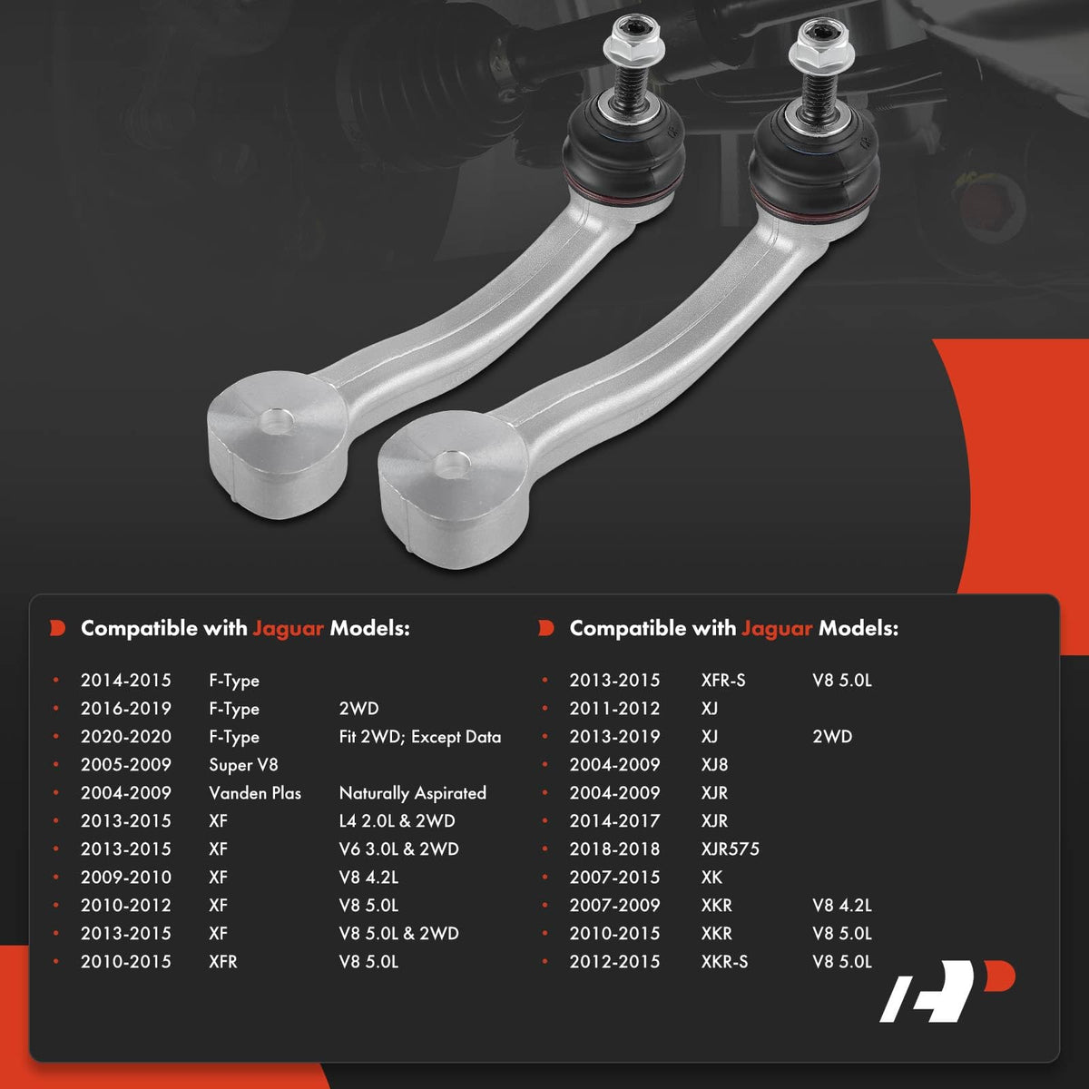 A-Premium Front Sway Bar Link Stabilizer Bar Link, Compatible with Jaguar