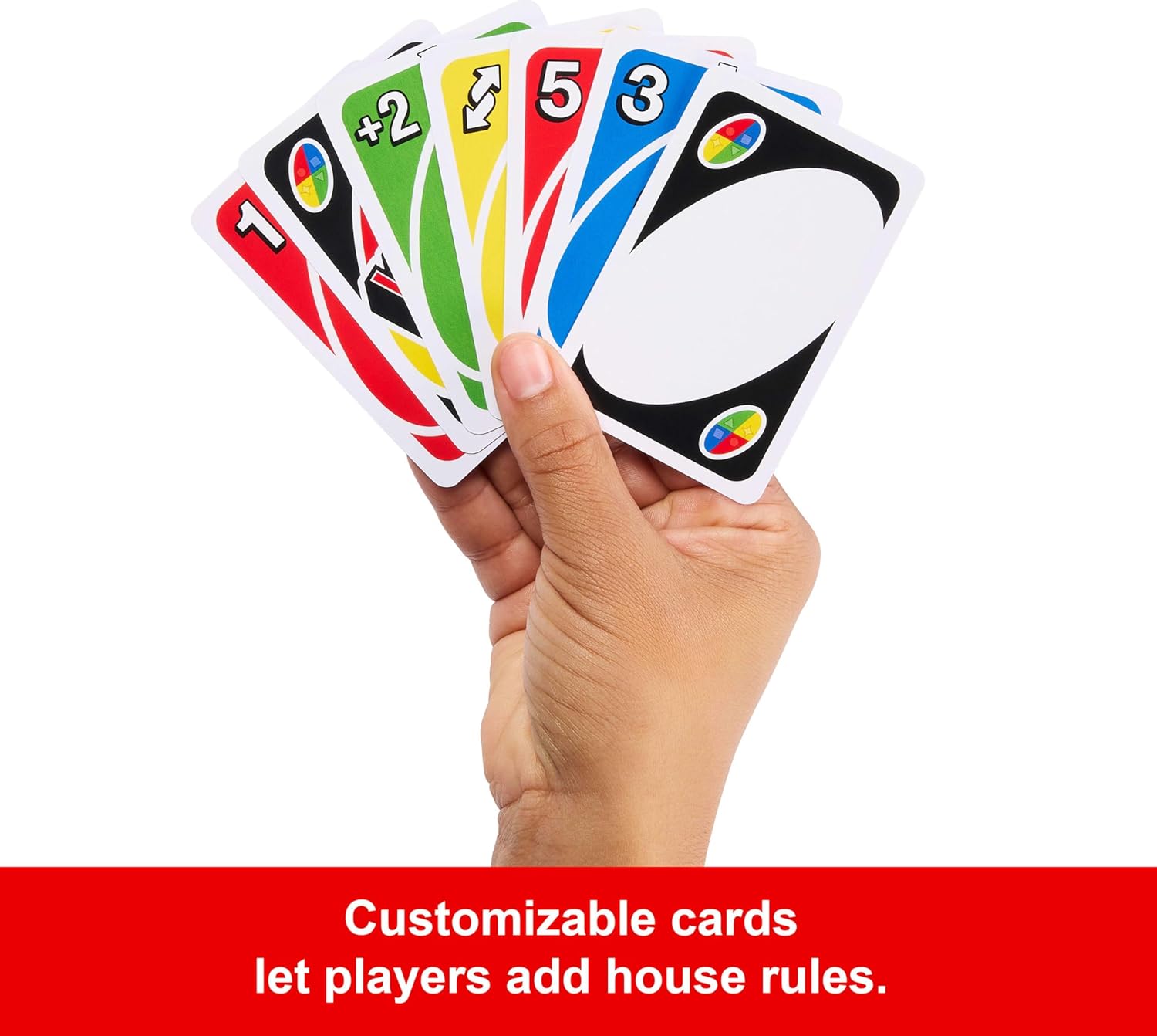 Mattel Games UNO Card Game for Kid, Adult & Family Nights & Parties, Travel & Vacations, Color Blind Accessible &