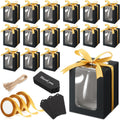 50 Pack Gift Boxes for 9 oz Stemless Wine Glass, Black