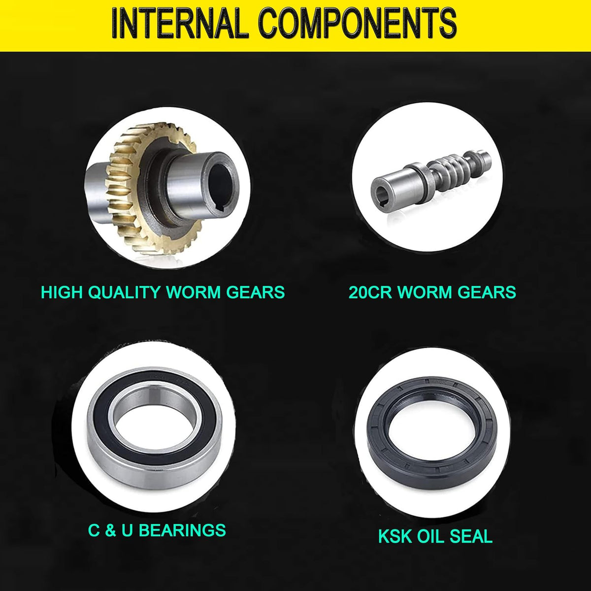 NMRV040 Worm Gear Gearbox, 25:1