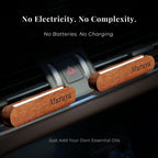 2-Pack Sapele Wood Car Vent Diffuser
