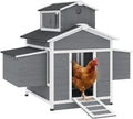 Chicken Coop w/Nesting Box Stands Outdoor 53.1" L for 2 Chickens