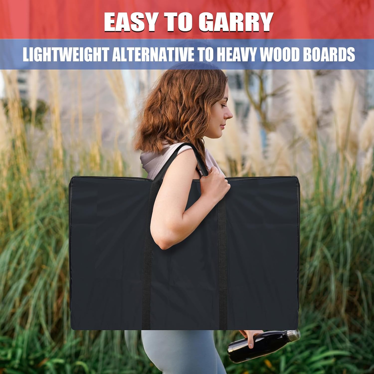 Cornhole Board Set, 3'x2' Cornhole Set, Corn Hole Boards Set, Lightweight Corn Hole Set Includes 2 Cornhole Boards, 8
