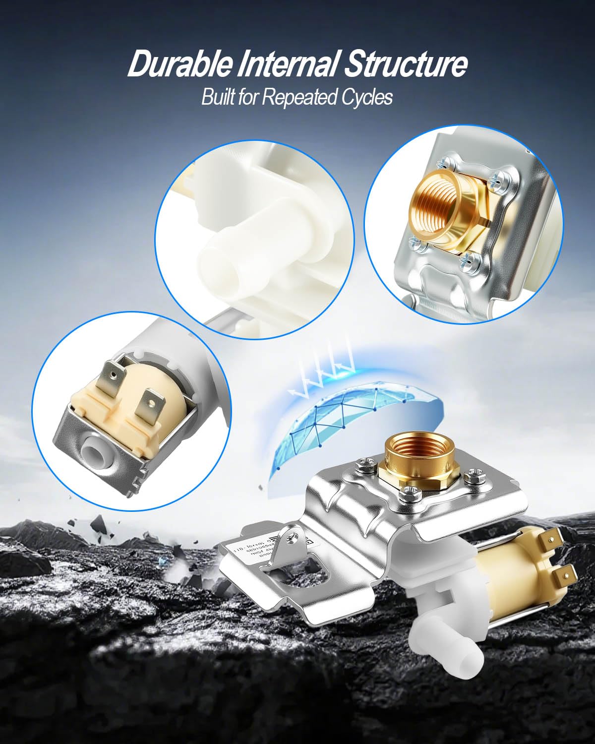 8531669 Dishwasher Water Valve Fit for Whirlpool