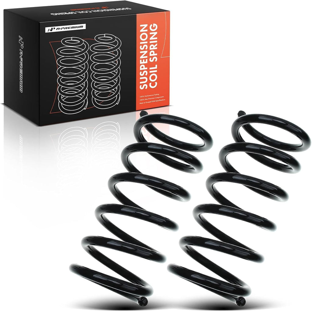 A-Premium 2-Pack Rear Suspension Coil Spring Set Compatible with Toyota