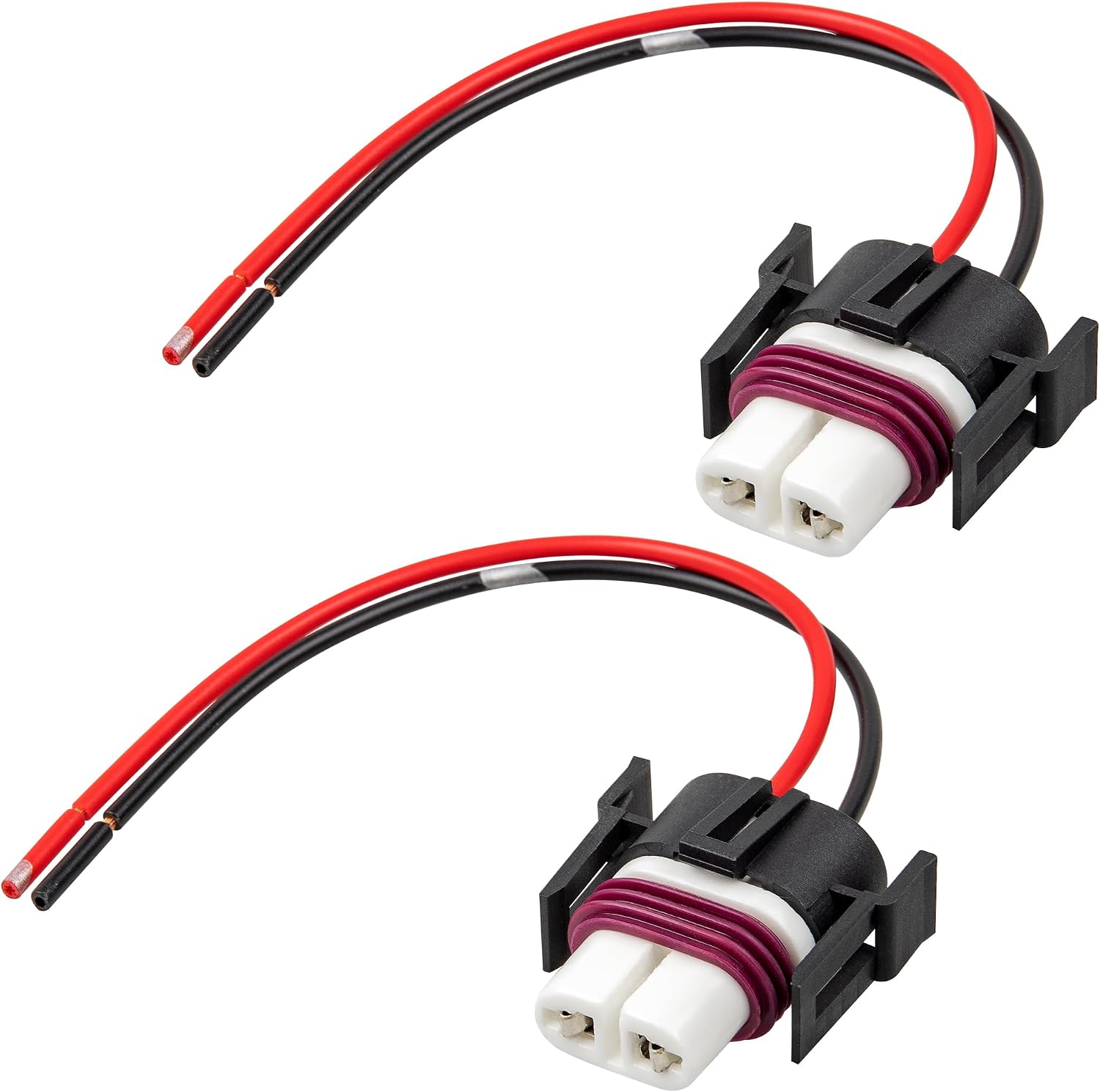 H8 H9 H11 880 881 2 PIN Female Wiring Ceramic Socket Universal Fit for Toyota GMC Chevy Honda Jeep Ford Subaru Dodge