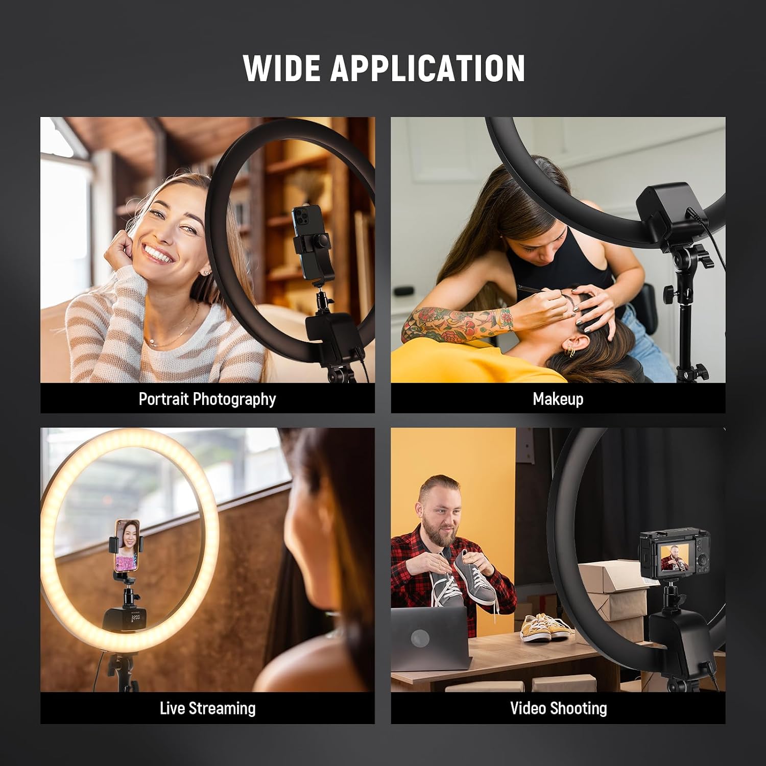 Advanced 18" LED Ring Light with Tripod Stand Phone Holder