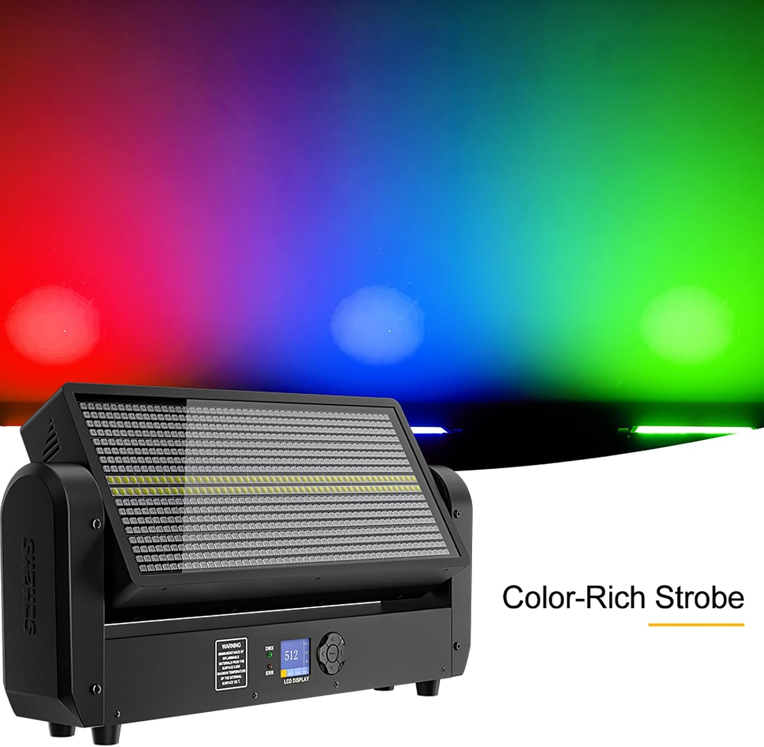 200W Moving Head Strobe Wash Light | 864-LED Matrix Effect with RGB & Cool White, DMX512 Control for Stage Club DJ Party