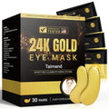 Under Eye Patches (30 Pairs), 24K Gold Eye Mask for Dark Circles