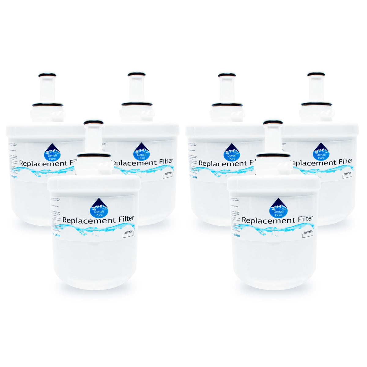 6-Pack Replacement for Samsung RS277ACPN Refrigerator Water Filter