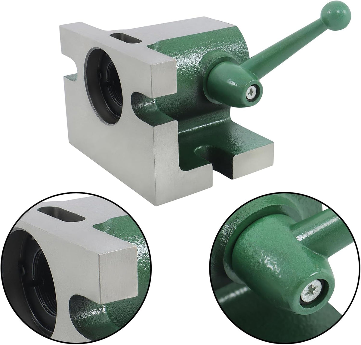 kimllier 5C Horizontal-Vertical Angle Collet Fixture, 5x4x3-3/4 Horizontal