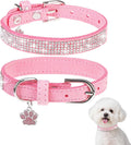 Rhinestone Dog Collars for Small Dogs, Bling Collar with Diamond