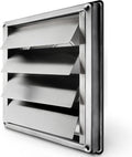 VKE 6" Inch Dryer Vent Cover – Outdoor Stainless Steel Grille with Moving Flaps – Fits Only with Metal Ducts for HVAC
