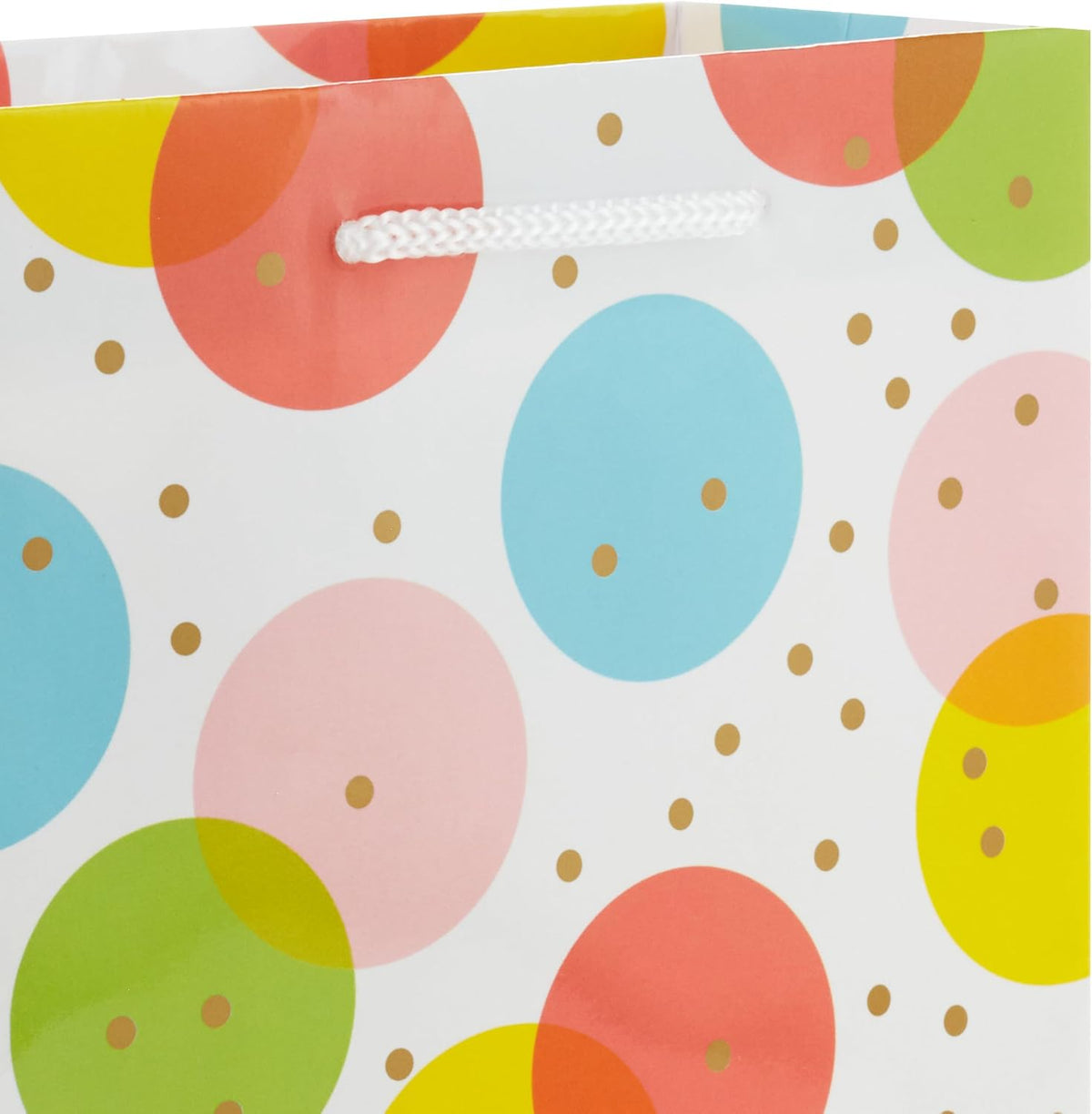 Gift Bags, 8-Pack, 3 Sizes (Polka Dots, Rainbow Stripes, Flowers)