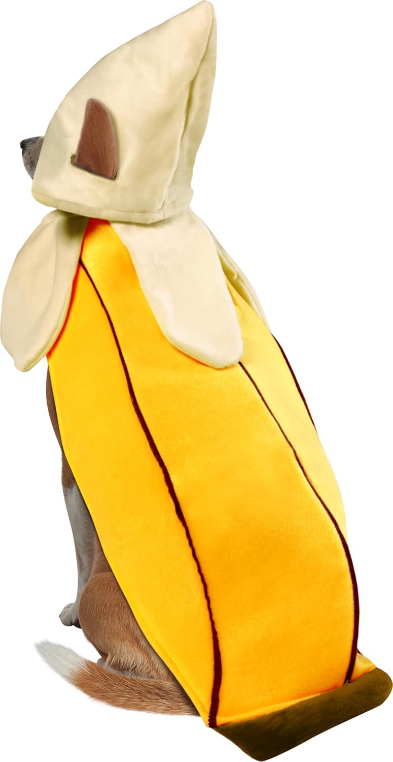 Banana Pet Costume for Dogs or Cats, XL
