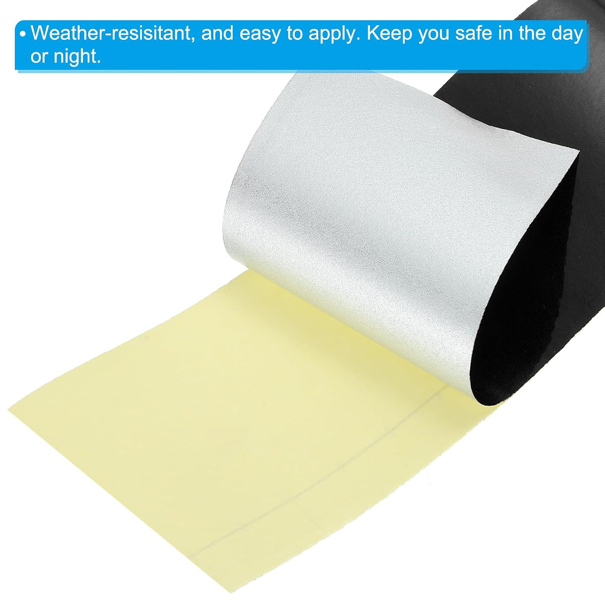 2" x 10 FT Reflective Tape 3Pack High Visibility Waterproof Black
