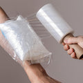 5" x 500ft Clear Stretch Wrap Film with Handle for Tattoo