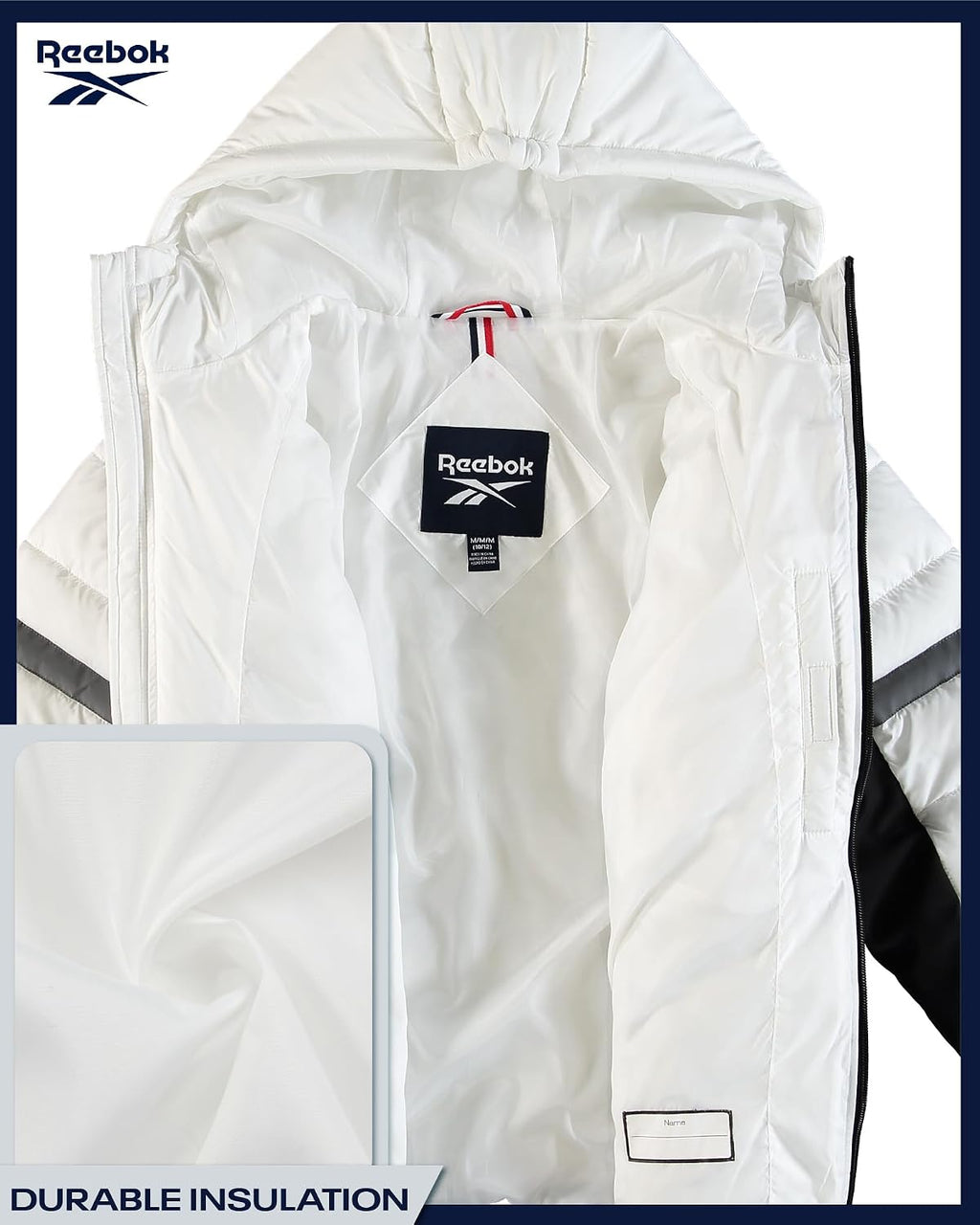 Boys Heavyweight Puffer Jacket, Wind & Water Resistant Winter Coat | Quilted Design with Insulated Hood, Full Zip and