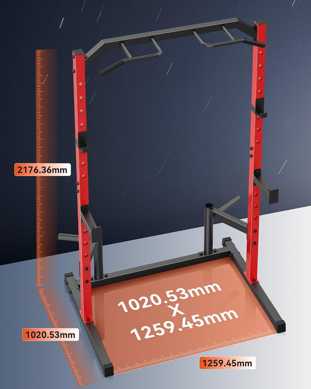 Squat Rack Power Cage for Home Gym | Squat Rack with Pull-up Bar, J-Hooks, More Training Attachment for Home Gym