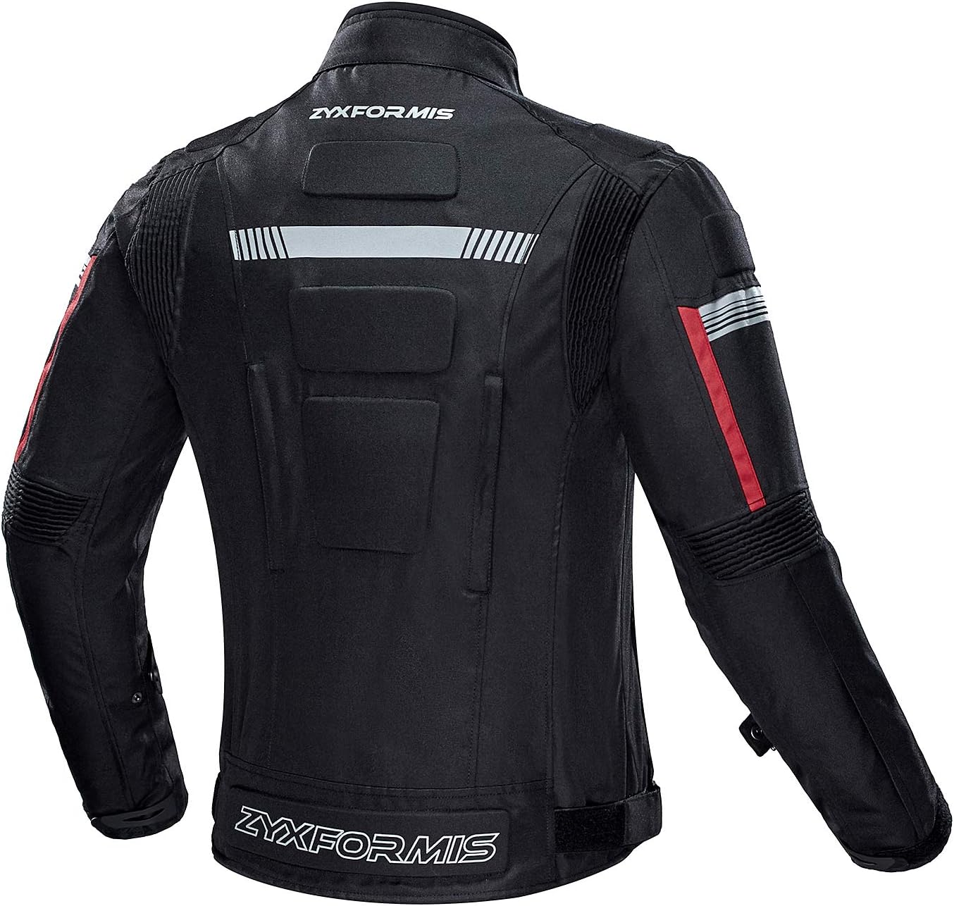 Motorcycle Jacket for Men with Removable CE Armor All Season | CE Protective Gear, 600D Oxford, Water Resistant
