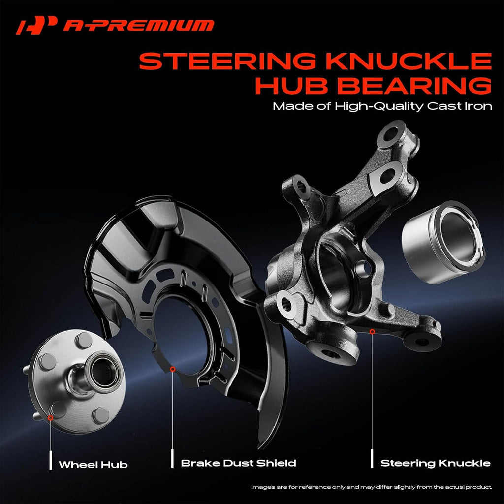 A-Premium Front Left Steering Knuckle & Wheel Bearing Hub Assembly