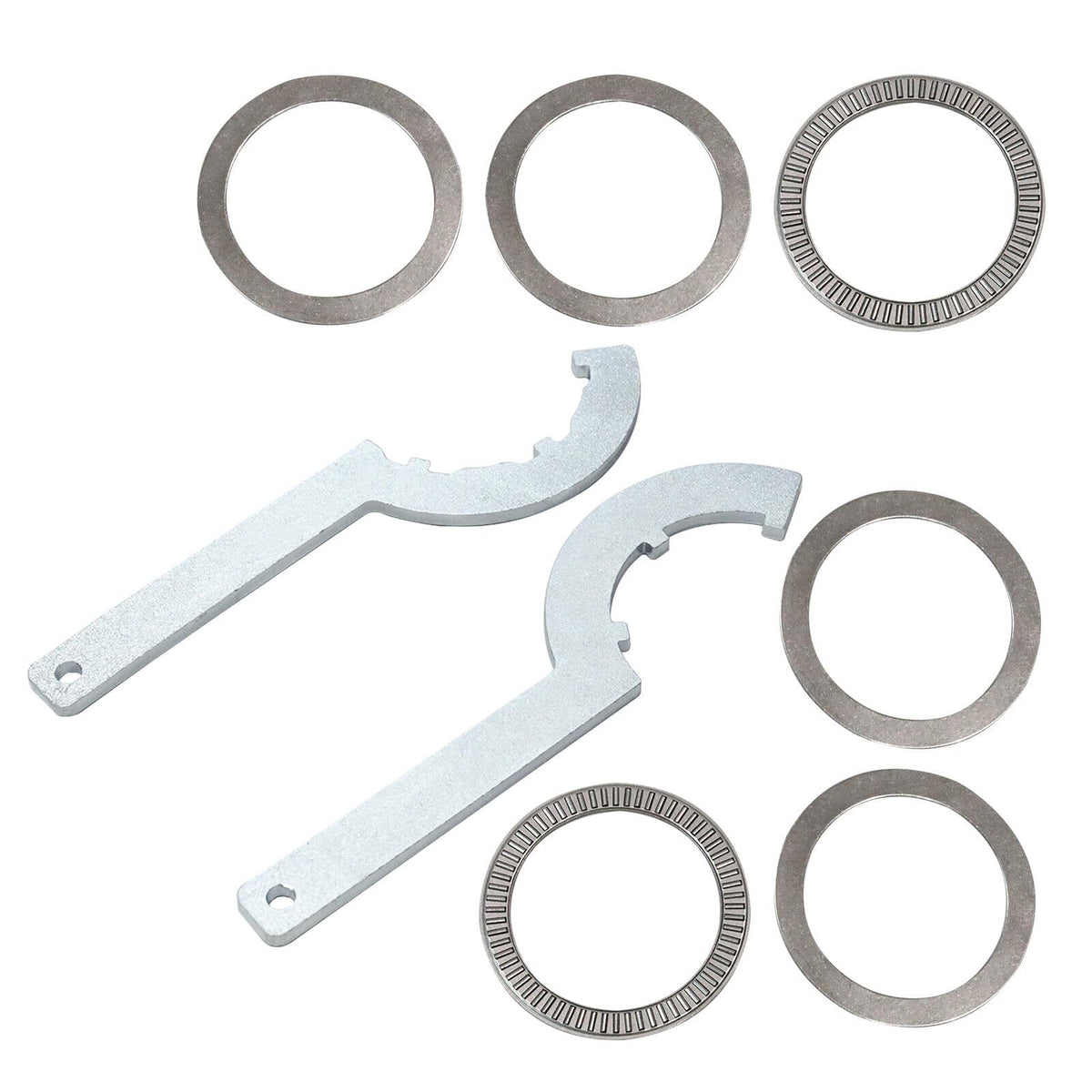 Coil-Over Spring Thrust Bearings & Washers Kit + Spanner Wrenches Set #7888-110