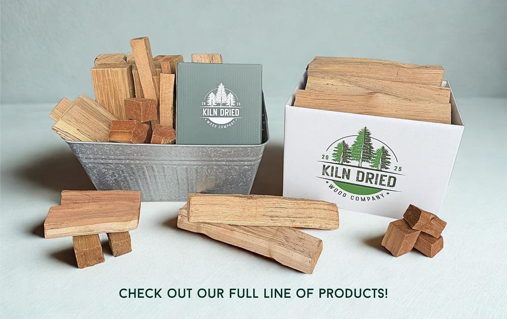 6” Oak Mini Splits – Premium Cooking Wood for Pizza Ovens, Smoker/Grill & Live-Fire Cooking. USDA Compliant