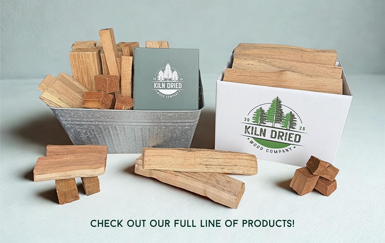 6” Oak Mini Splits – Premium Cooking Wood for Pizza Ovens, Smoker/Grill & Live-Fire Cooking. USDA Compliant