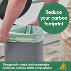Compostable Small Trash Bags 2.6 Gallon for Bathroom, 200 Ct
