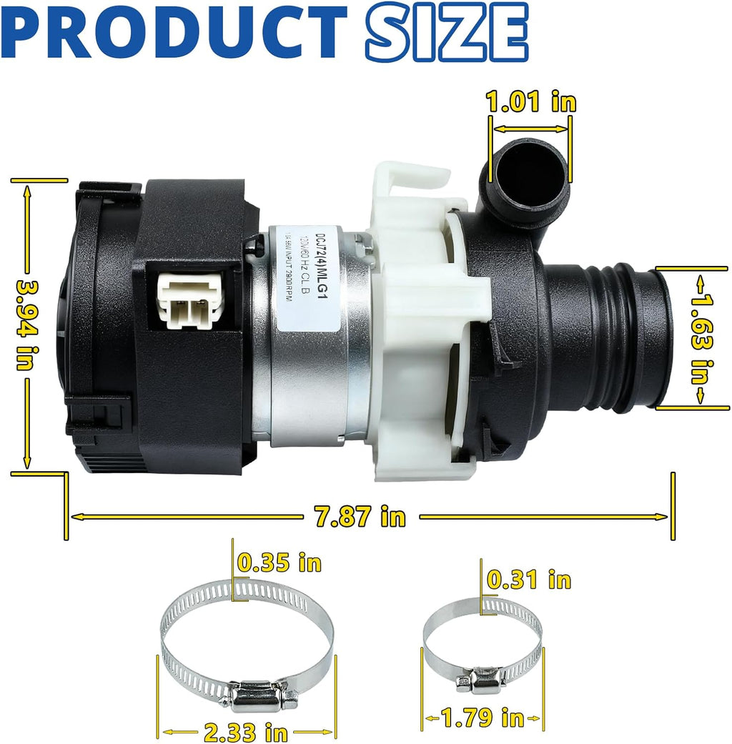 WD26X23258 Brushless Circulation Pump for GE Dishwasher